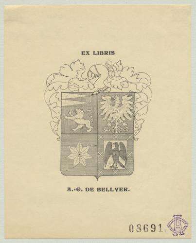 Ex Libris A. G. de Bellver