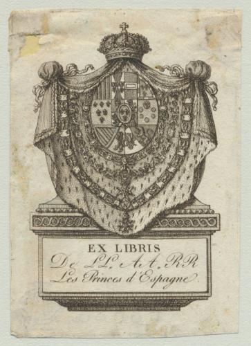 Ex Libris de SS.AA RR Les Princes d’Espagne