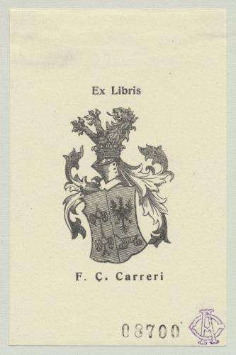 Ex Libris F.C. Carreri