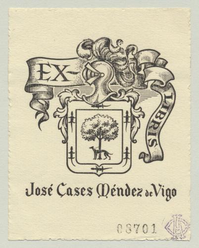Ex Libris José Cases Méndez de Vigo