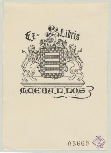 Ex Libris M. Ceballos