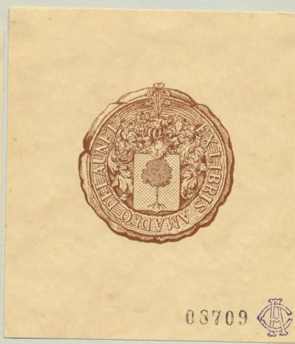 Ex Libris Amadeo Delaunet