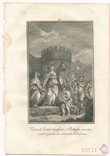Judith muestra la cabeza de Holofernes