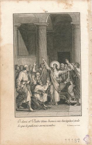 Jesús habla con sus discípulos