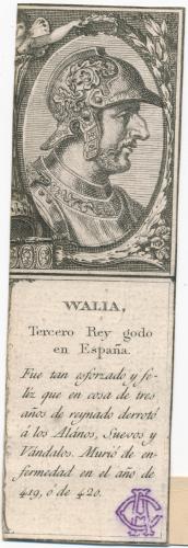 Walia, Tercero Rey godo en España