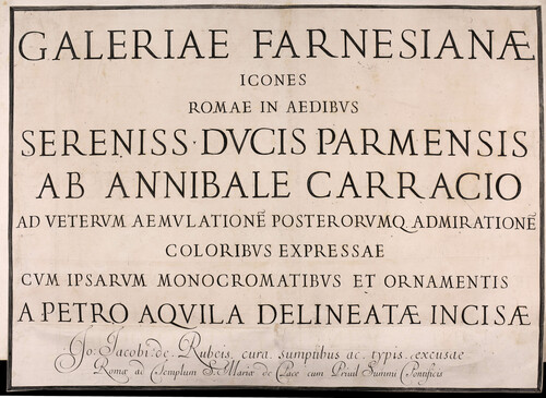 Galeriae Farnesianae icones Romae