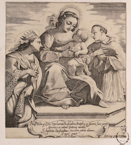 La Virgen con el Niño entre San Carlos Borromeo y Santa Catalina