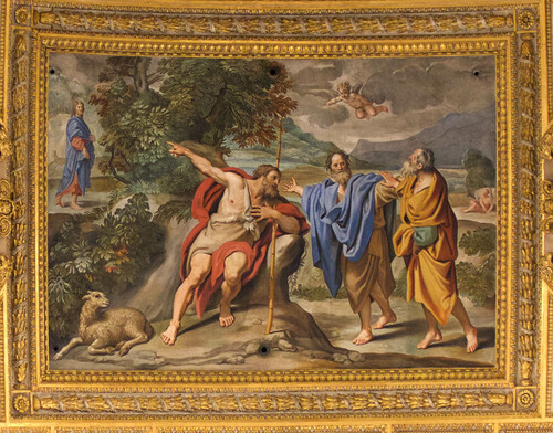 San Juan Bautista muestra a Salvador a sus discípulos