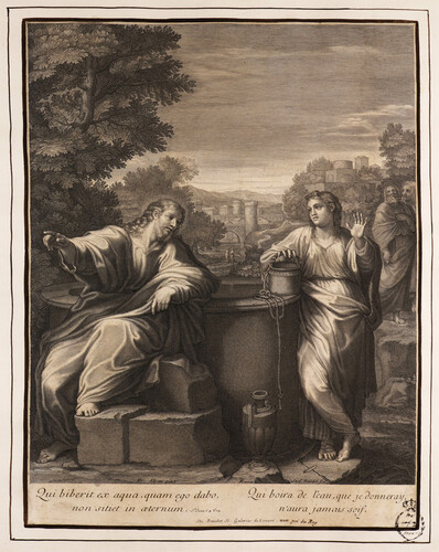 Jesús y la samaritana en el pozo