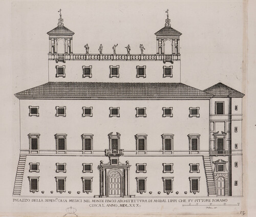 Palazzo della Seren(ma) casa Medici nel monte Pincio...