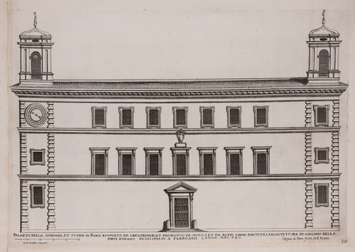 Palazzo della Sapienza, et studio di Roma rinovato da Gregorio XIII...