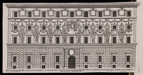 Palazzo fabricato dal cardinale Capodiferro, con architettura di Giulio Mazzoni...