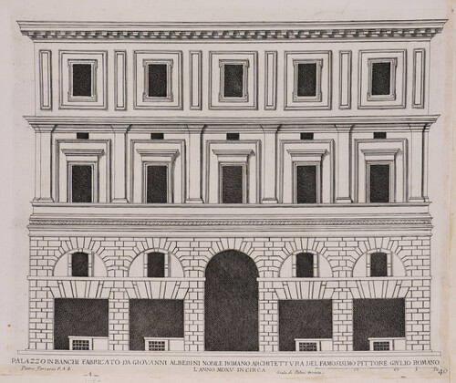 Palazzo in Banchi fabricato da Giovanni Alberini nobile romano...