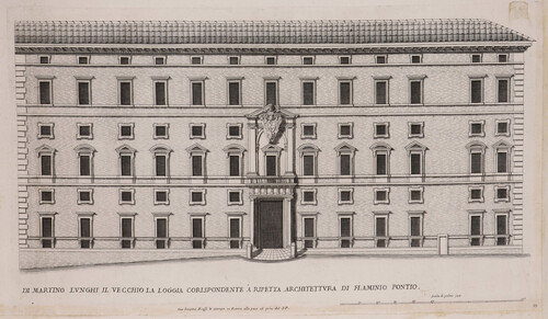 Palazzo dell' Ill(mo) et Ecc. Sig. Pnpe Borghese nel rione di Campo Marzio...