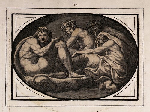 Hércules, Baco, Pan y Midas
