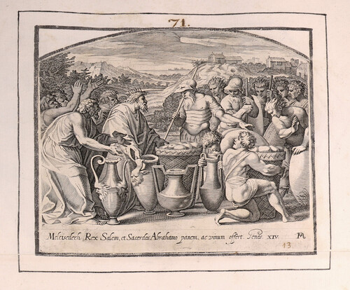 Melcisedech Rex Salem, et Sacerdos Abrahamo panem, ac vinum offert