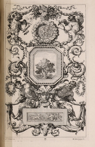 Panel ornamental para el gabinete y baño de Ana de Austria