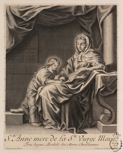Ste Anne mere de la Ste Vierge Marie tres digne modele des meres chrestiennes