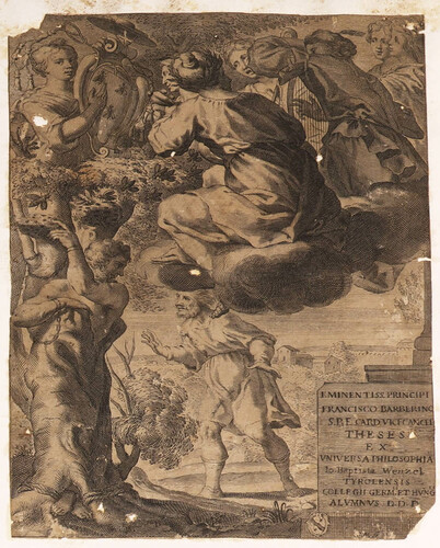 Portada de tesis doctoral dedicada al cardenal Francesco Barberini