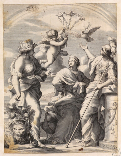 Apoteosis de la familia Pamphilj con Atenea, Juno y Cibeles