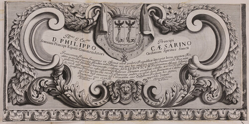 Illmo e Exmo Principi D. Philippo Caesarino