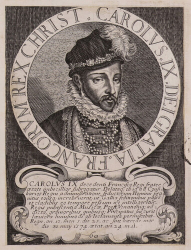 Francorum Rex Christ Carolus IX Dei Gratia