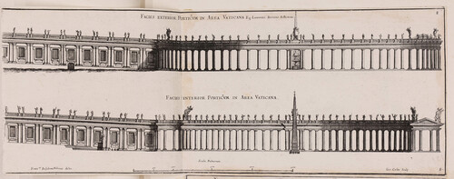 Facies exterior porticum in area vaticana...