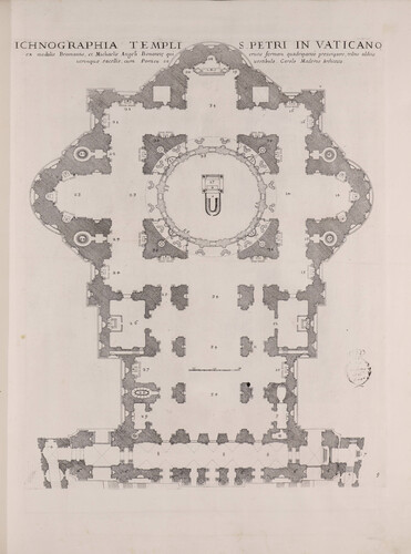 Ichnographia templi S. Petri in Vaticano