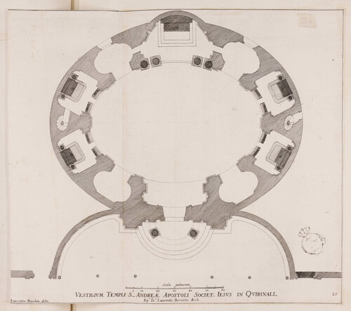 Vestigium templi S. Andreae apostoli Societ. Iesu in Quirinal