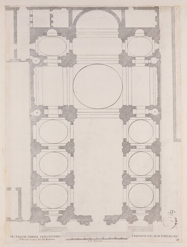 Vestigium templi ludovisiani S. Igantii Soc. Iesu Fundatoris