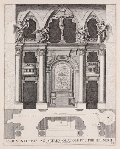 Facies interior ac altare oratorii P. P. S. Philippi Nerii