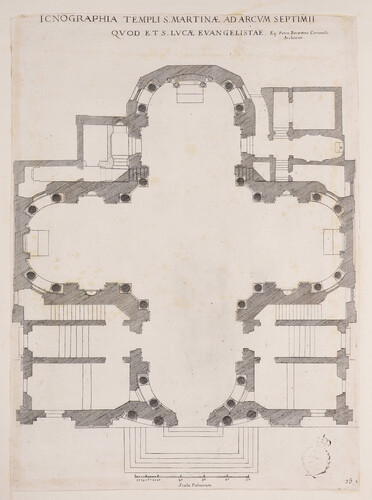 Icnographia templi S. Martinae ad arcum Septimii