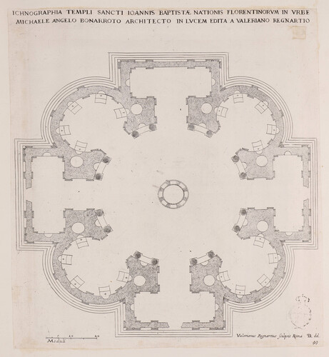 Ichnographia templi Sancti Ioannis Baptistae nationis florentinorum...