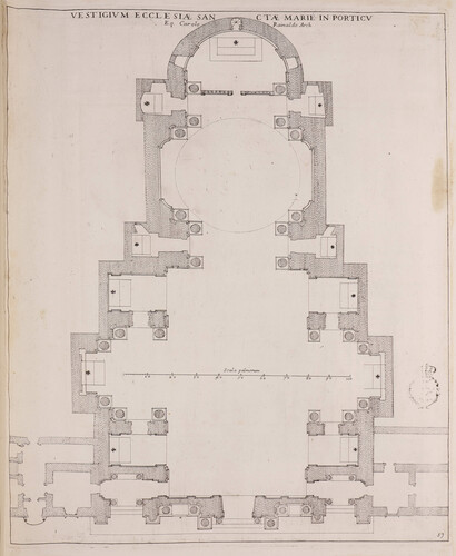 Vestigium ecclesiae Sanctae Marie in Porticu