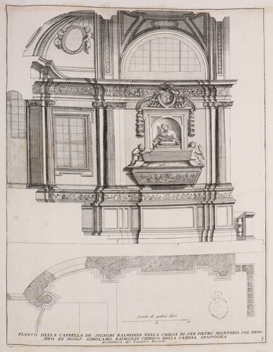 Fianco della cappella de signori Raimondi nella chiesa di San Pietro Montorio...