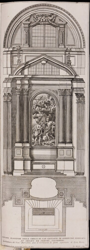 Altare maggiore nella chiesa di San Giovanni de Fiorentini, edificato et ornato da signiori Falconieri