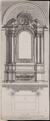 Altare nella cappella de signori Gabrielli nella chiesa della Minerva