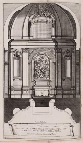 Cappella et altare della santissima pietà edificta nel Sacro Monte della Pietà