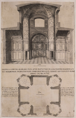 Sacelli S. Crucis ab Hilario Papa apud baptisterium Constantini...