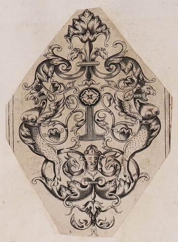 Panel ornamental romboidal