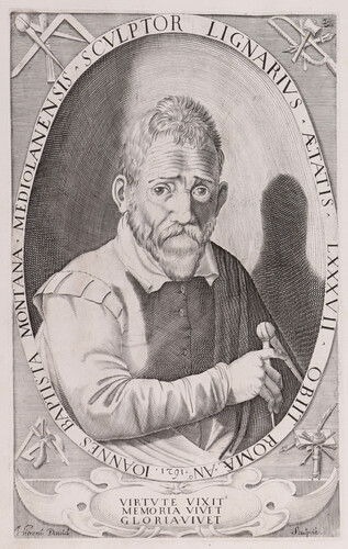 Ioannes Baptista Montana Mediolanensis sculptor lignarius