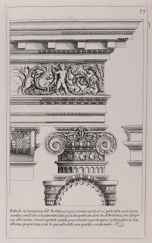 Fatta che sia la proportione dell architrave, fregio e cornice...