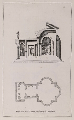 Tempio antico nella via Appia, poco lontano da Capo di Bove