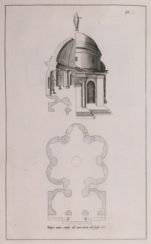 Tempio antico simile all'antecedente del foglio 41