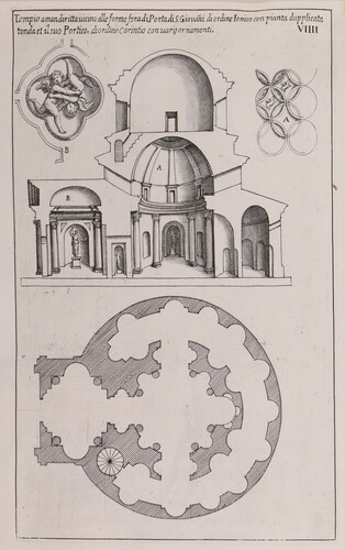 Tempio a mano dritta vicino alle forma fora di Porta di S. Giovanni di ordine ionico