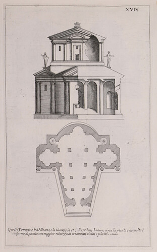 Questo tempio è tra Albano,, e la via Appia, et è di ordine ionico...