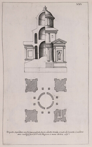 Di questo sepolchro con forma quadrata fuori, e dentro tondo...