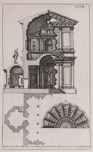 Sepolcro antico fuori della Porta Celimontana di San Giovanni, alla mano sinistra, vicino gli Acquedotti