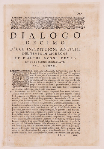 Dialogo decimo p. 259