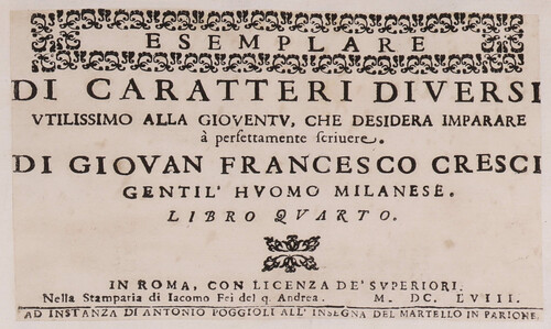 Esemplare di caratteri diversi